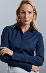 Russell R960F Ultimate Stretch Shirt LS Women